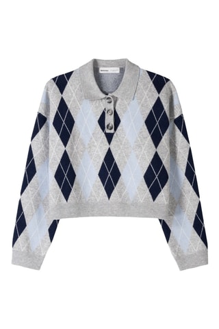 Pull - Gris et bleu