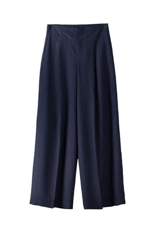 Pantalon wide legs - Bleu marine