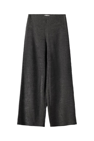 Pantalon wide legs - Gris