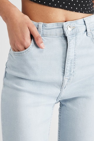 Jean flare taille haute - Bleu clair