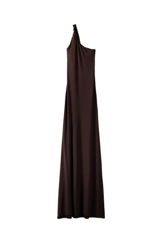 Robe asymétrique - Marron