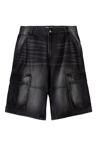 Bermuda en jean - Noir
