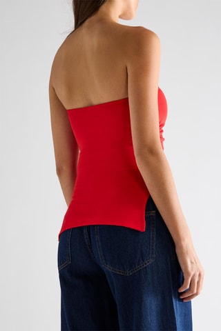 Top sans manches - Rouge
