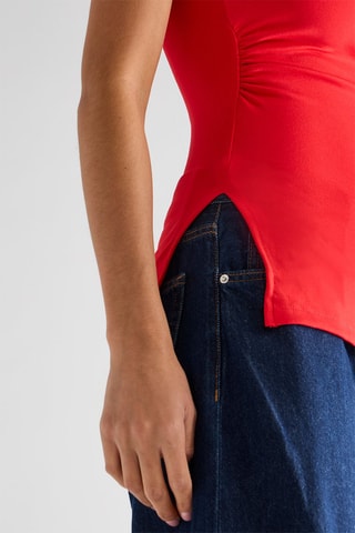 Top sans manches - Rouge