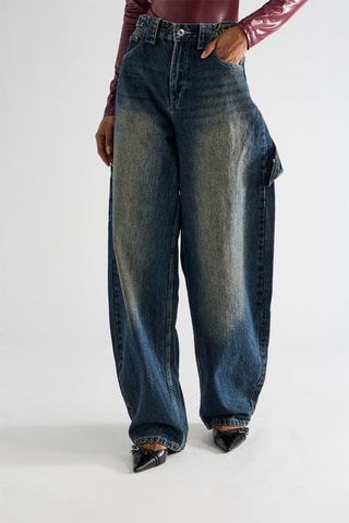 Jean wide legs - Bleu délavé