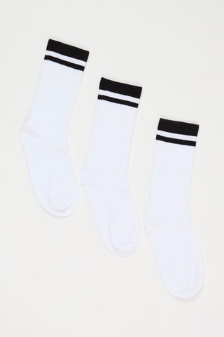 3 paires de chaussettes - Blanc