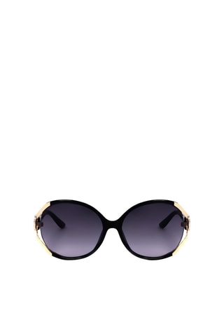 Lunettes de soleil femme - Catégorie 3 - Guess - Noir, doré et gris