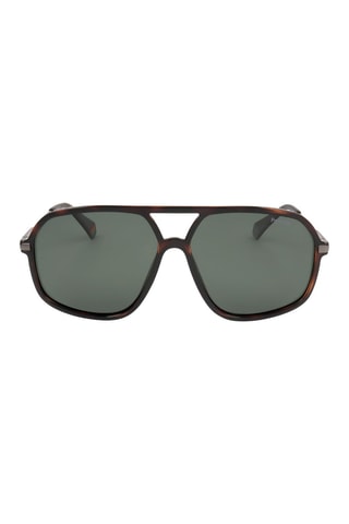 Lunettes de soleil polarisées homme - Catégorie 3 - Polaroid - Noir, vert et marron