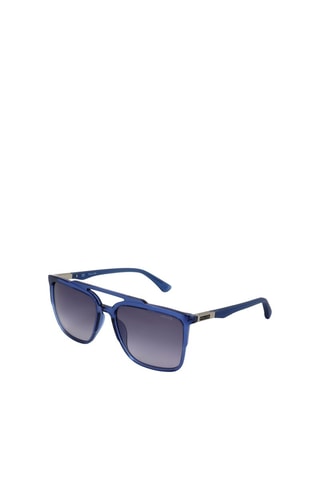 Lunettes de soleil homme - Catégorie 3 - Police - Bleu et gris