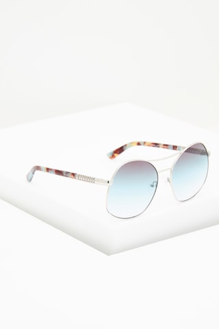 Lunettes de soleil femme - Catégorie 2 - Guess - Argenté et vert