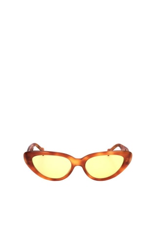 Lunettes de soleil femme - Catégorie 1 - Saturnino Eye Wear - Argenté, jaune et marron