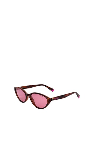 Lunettes de soleil polarisées femme - Catégorie 2 - Polaroid - Marron, rose et doré