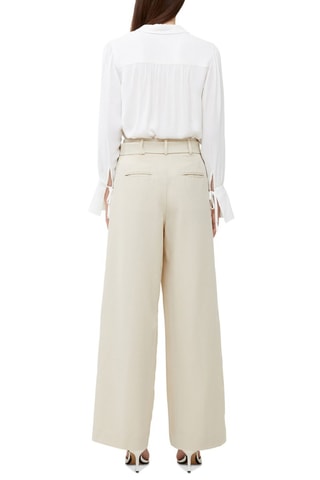 Calças palazzo Everly - Cinzento