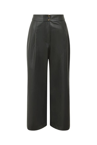 Calças wide legs 7/8 Crolenda - Preto
