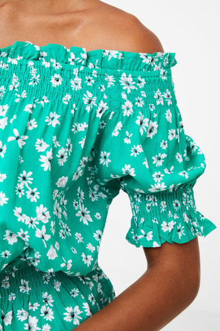 Top Shirred - Verde