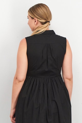 Vestido estilo patinadora Sleeveless - Preto