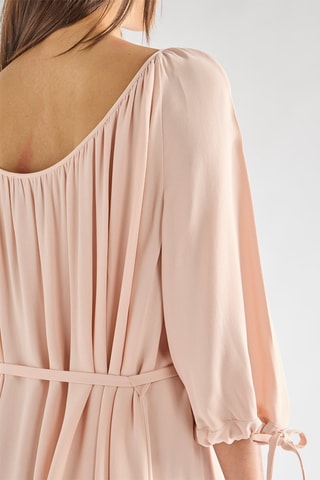 Vestido médio Ezmiya - Bege