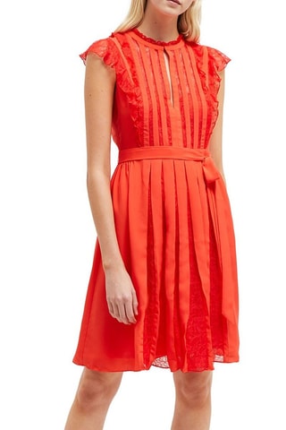 Vestido estilo patinadora Eva - Coral