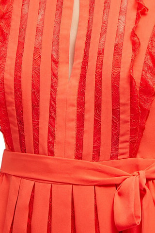 Vestido estilo patinadora Eva - Coral