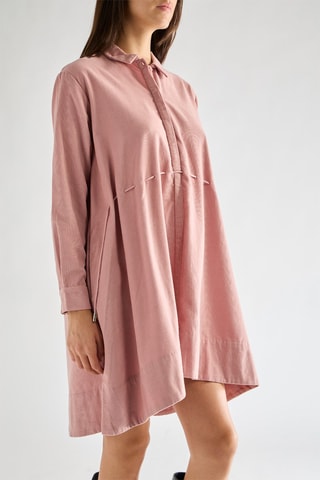 Vestido trapézio Ft - Rosa-envelhecido