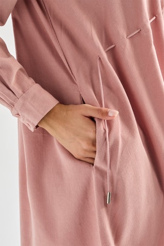 Vestido trapézio Ft - Rosa-envelhecido