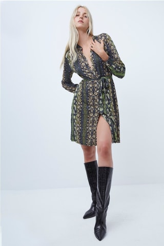 Vestido-camisa Ft - Verde