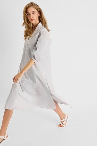 Vestido médio Fikari - Cinzento-claro