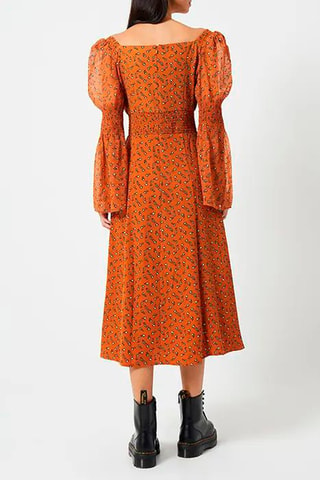 Vestido comprido Francine - Castanho