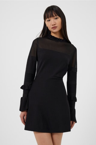 Vestido estilo patinadora Lindsey - Preto