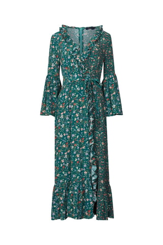 Vestido traçado Annifrida - Verde