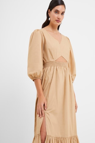 Vestido médio Rhodes - Bege