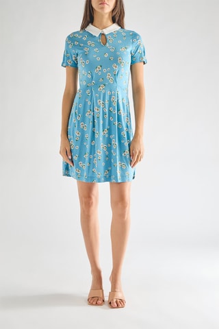 Vestido-polo Tropicana - Azul