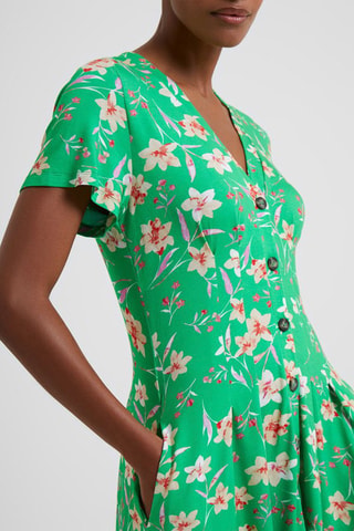 Vestido estilo patinadora Camille - Verde