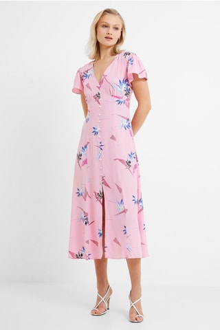 Vestido médio Eugie - Rosa
