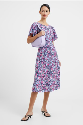 Vestido médio Fotini - Azul