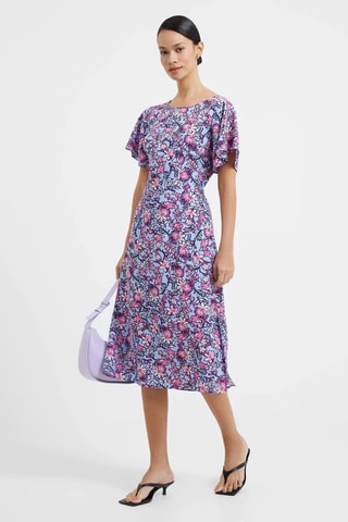Vestido médio Fotini - Azul