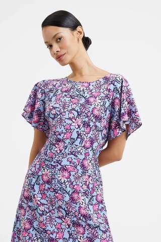 Vestido médio Fotini - Azul