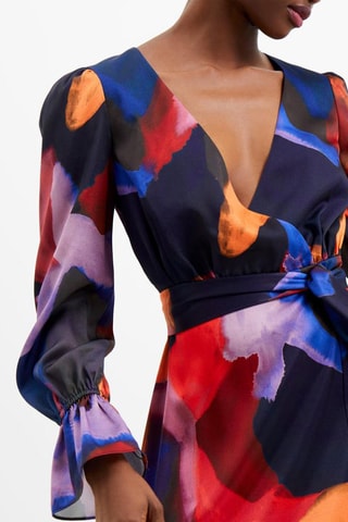 Vestido comprido Isadora - Azul-marinho
