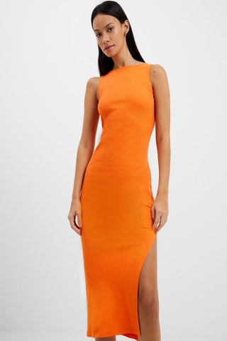 Vestido justo Rassia - Laranja