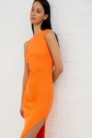 Vestido justo Rassia - Laranja