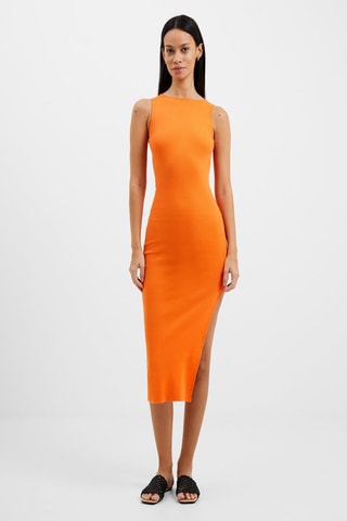 Vestido justo Rassia - Laranja