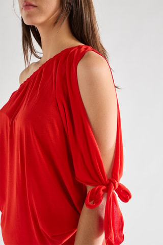Vestido médio Tanna - Vermelho