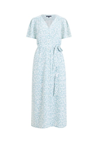 Vestido traçado Breya - Azul-claro