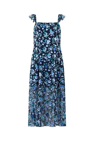 Vestido médio Bette - Azul