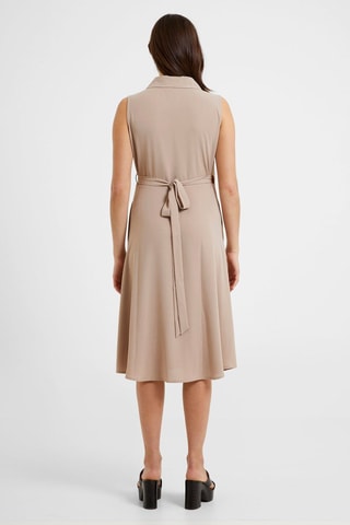 Vestido traçado Shawl - Bege