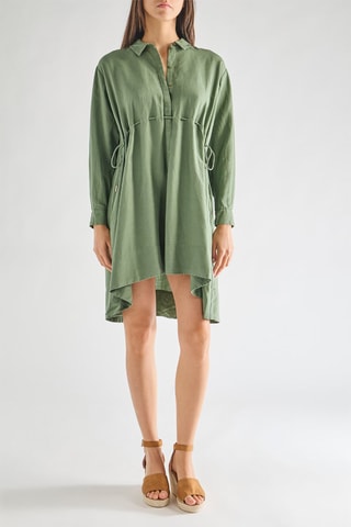 Vestido trapézio Ellesmere - Caqui