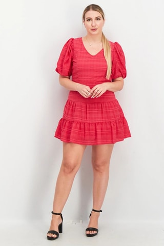 Vestido estilo patinadora Vee - Fúcsia