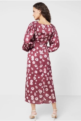 Vestido traçado Bronwen - Bordô
