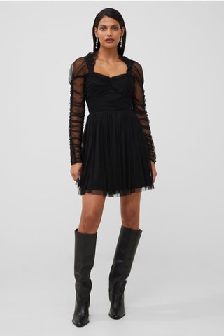Vestido estilo patinadora Edrea - Preto