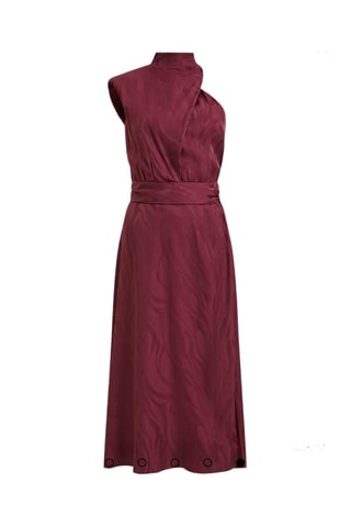 Vestido médio Aba - Bordô